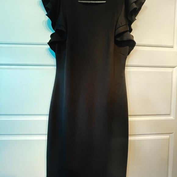 Tommy Hilfiger Flutter Sleeve Sheath Dress - Picture 5 of 8